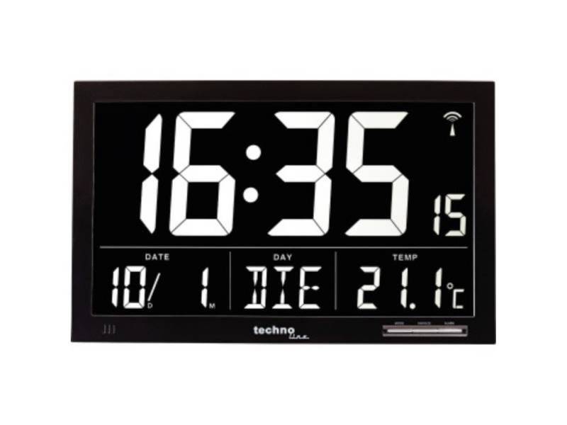 Funkuhr technoline Wanduhr WS 8007 digital Jumbo LCD von OTTO