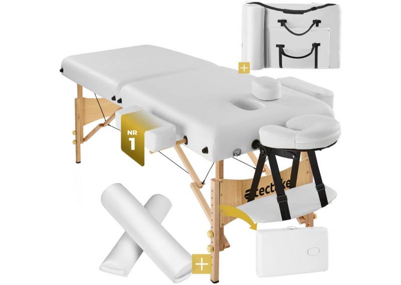 tectake Massageliege 2 Zonen Massageliege-Set (Set, 1-St., mit Tragetasche), Breite 59 cm, Polsterung 7,5 cm von tectake