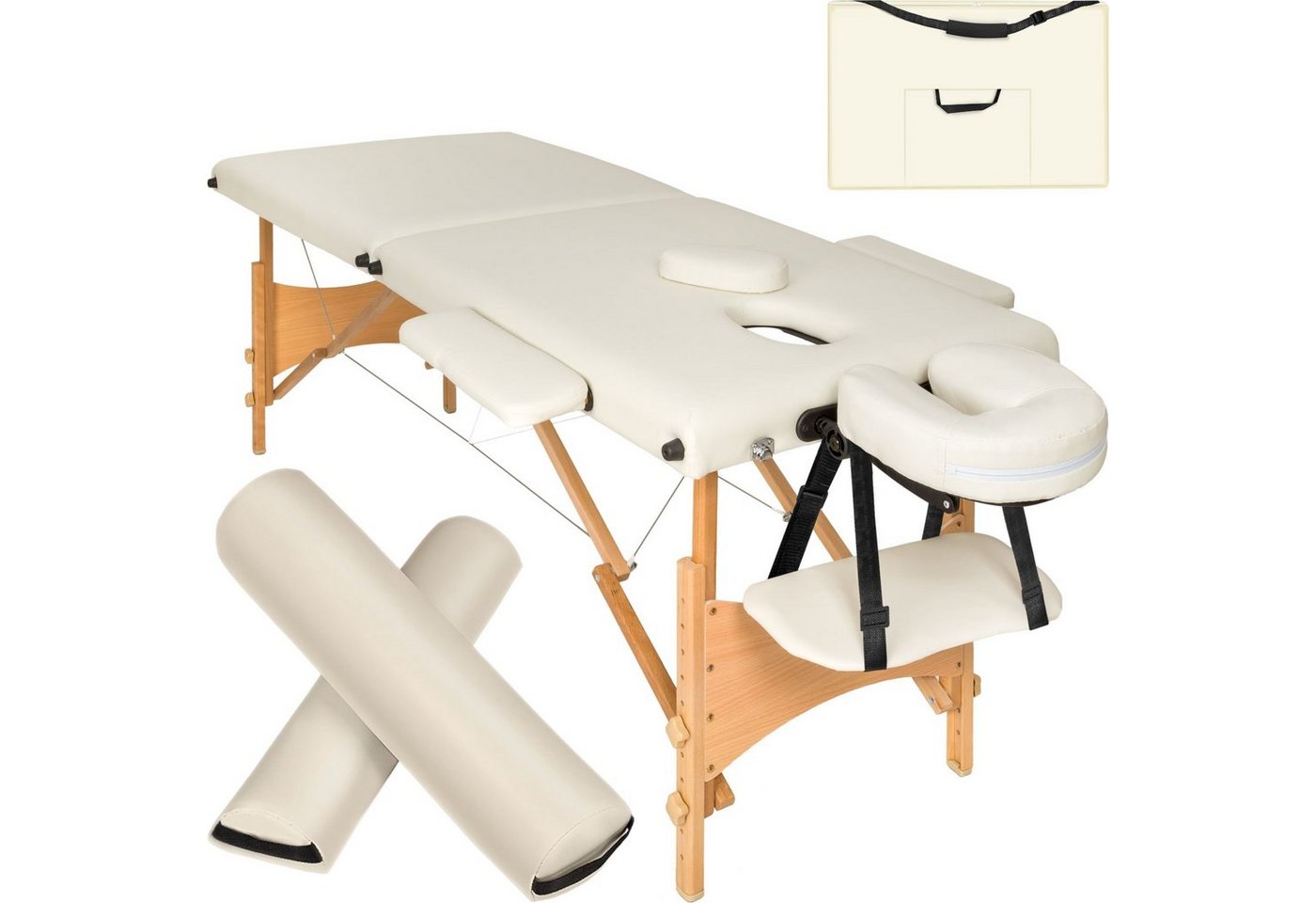 tectake Massageliege Freddi (Set, 1-St., mit Tragetasche) von tectake