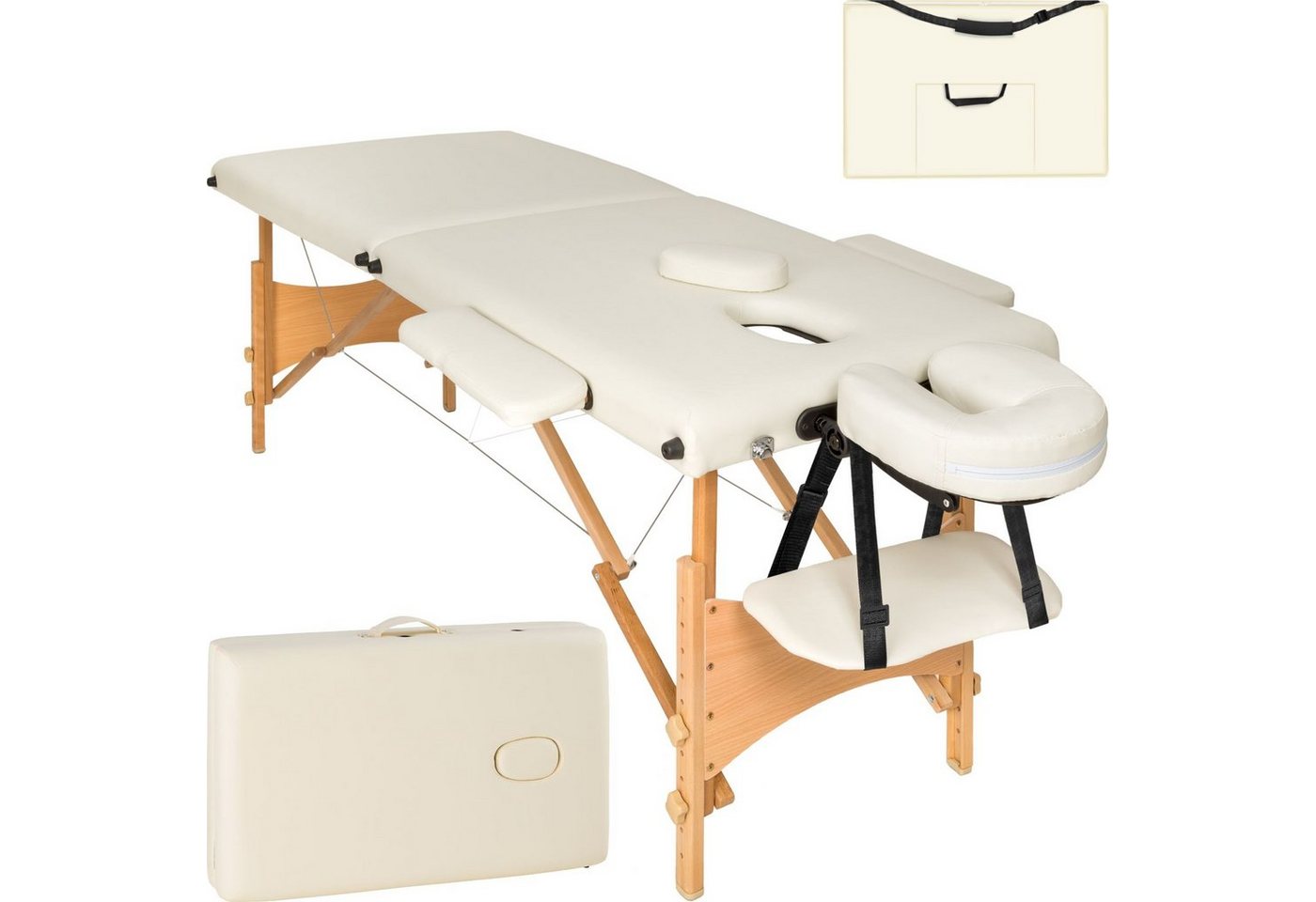 tectake Massageliege Freddi (Set, 1-St., mit Tragetasche) von tectake