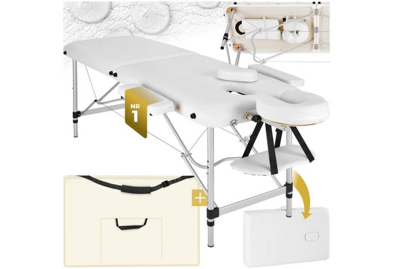 tectake Massageliege 2 Zonen Massageliege (Set, 1-St., mit Tragetasche), Breite 60 cm, Polsterung 4 cm von tectake