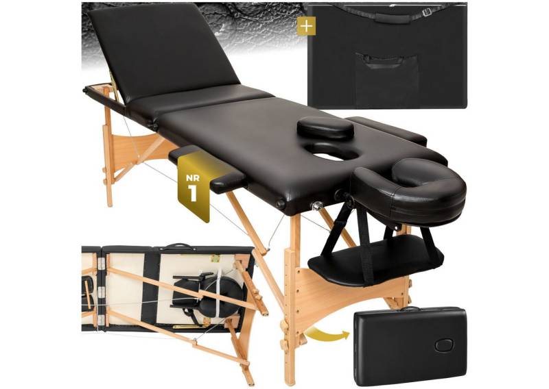tectake Massageliege 3 Zonen Massageliege (Set, 1-St., mit Tragetasche), Breite 61 cm, Polsterung 5 cm von tectake