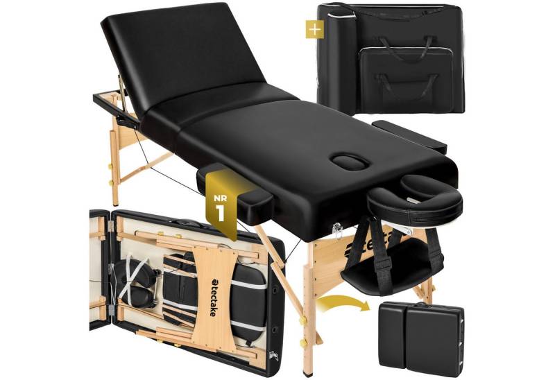 tectake Massageliege 3 Zonen Massageliege (Set, 1-St., mit Tragetasche), Breite 70 cm, Polsterung 7,5 cm von tectake