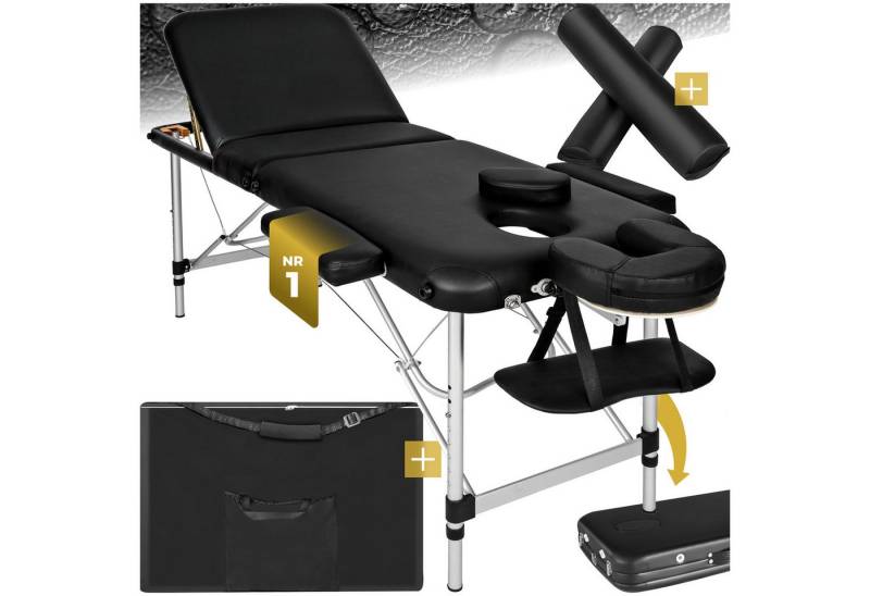 tectake Massageliege 3 Zonen Massageliege-Set (Set, 1-St., mit Tragetasche), Breite 60 cm, Polsterung 5 cm von tectake