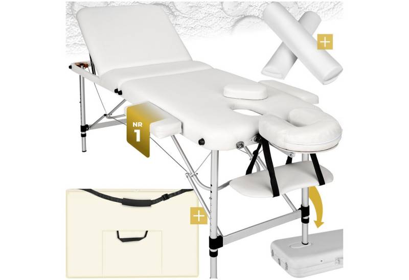 tectake Massageliege 3 Zonen Massageliege-Set (Set, 1-St., mit Tragetasche), Breite 60 cm, Polsterung 5 cm von tectake