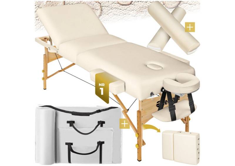 tectake Massageliege 3 Zonen Massageliege-Set (Set, 1-St., mit Tragetasche), Breite 70 cm, Polsterung 7,5 cm von tectake
