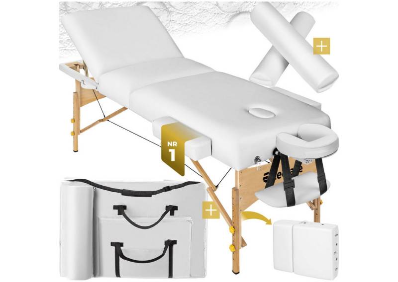 tectake Massageliege 3 Zonen Massageliege-Set (Set, 1-St., mit Tragetasche), Breite 70 cm, Polsterung 7,5 cm von tectake