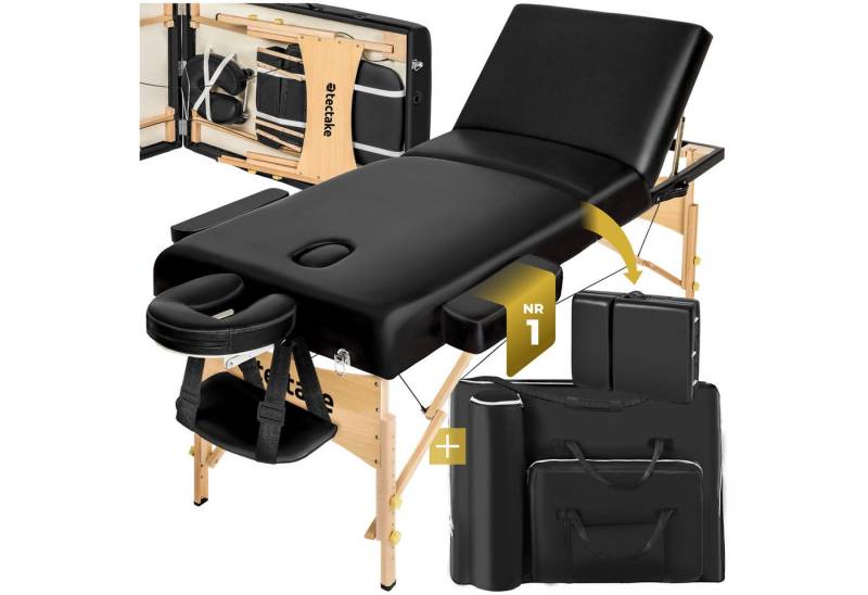tectake Massageliege 3 Zonen Massageliege (Set, 1-St., mit Tragetasche), Breite 70 cm, Polsterung 10 cm von tectake