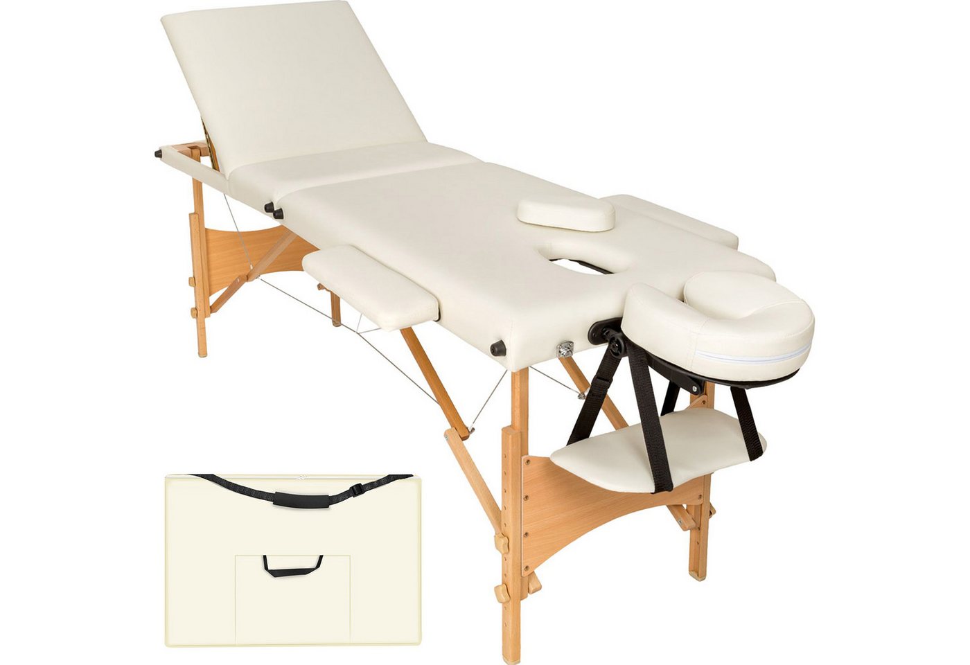 tectake Massageliege Daniel (Set, 1-St., mit Tragetasche) von tectake