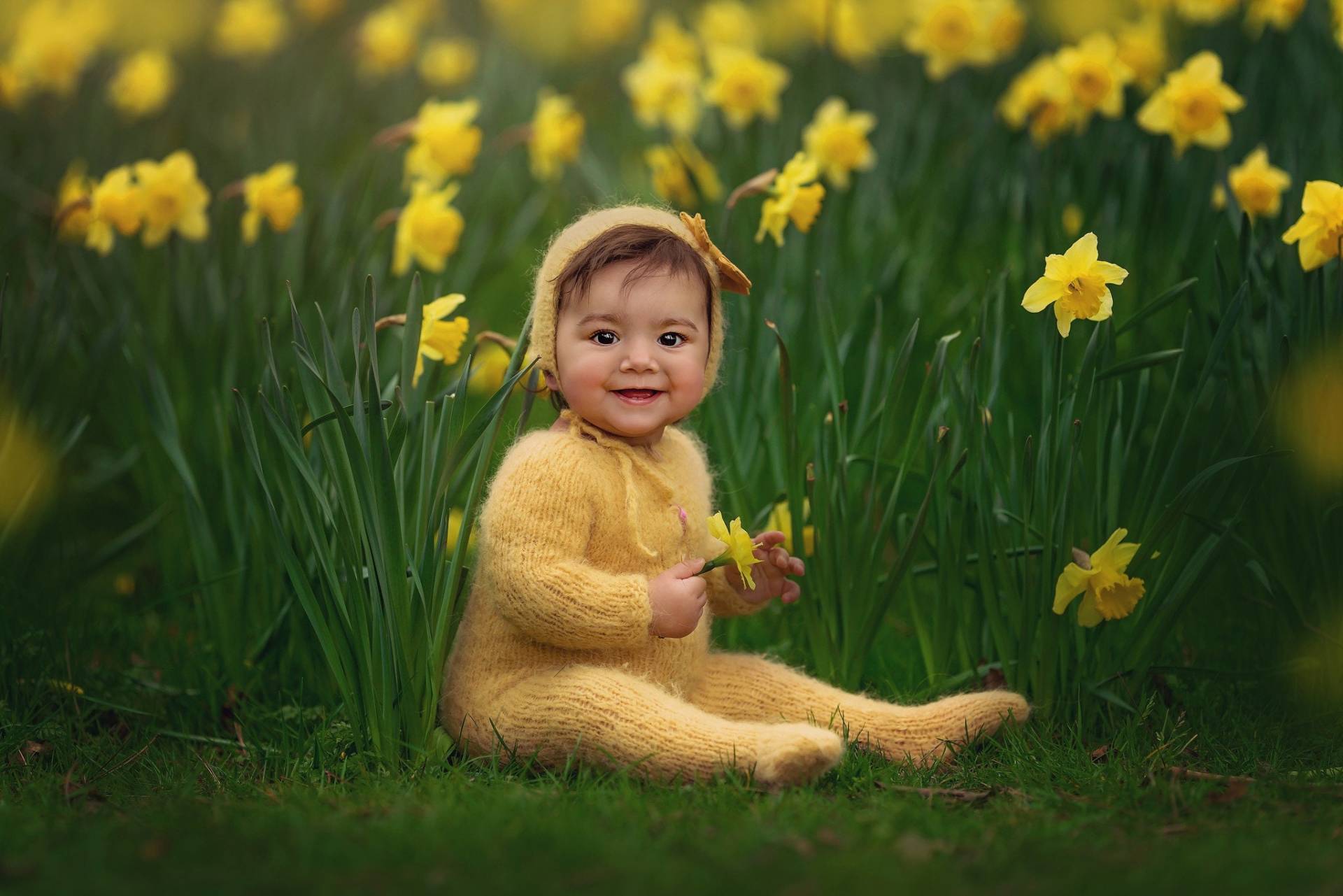 Baby Outfit, Foto Requisite, Sitter Größe Frühling Outfit Für Baby, Fotografie Einfache Mütze Und Strampler Strick-Outfit von teddyshatsworld