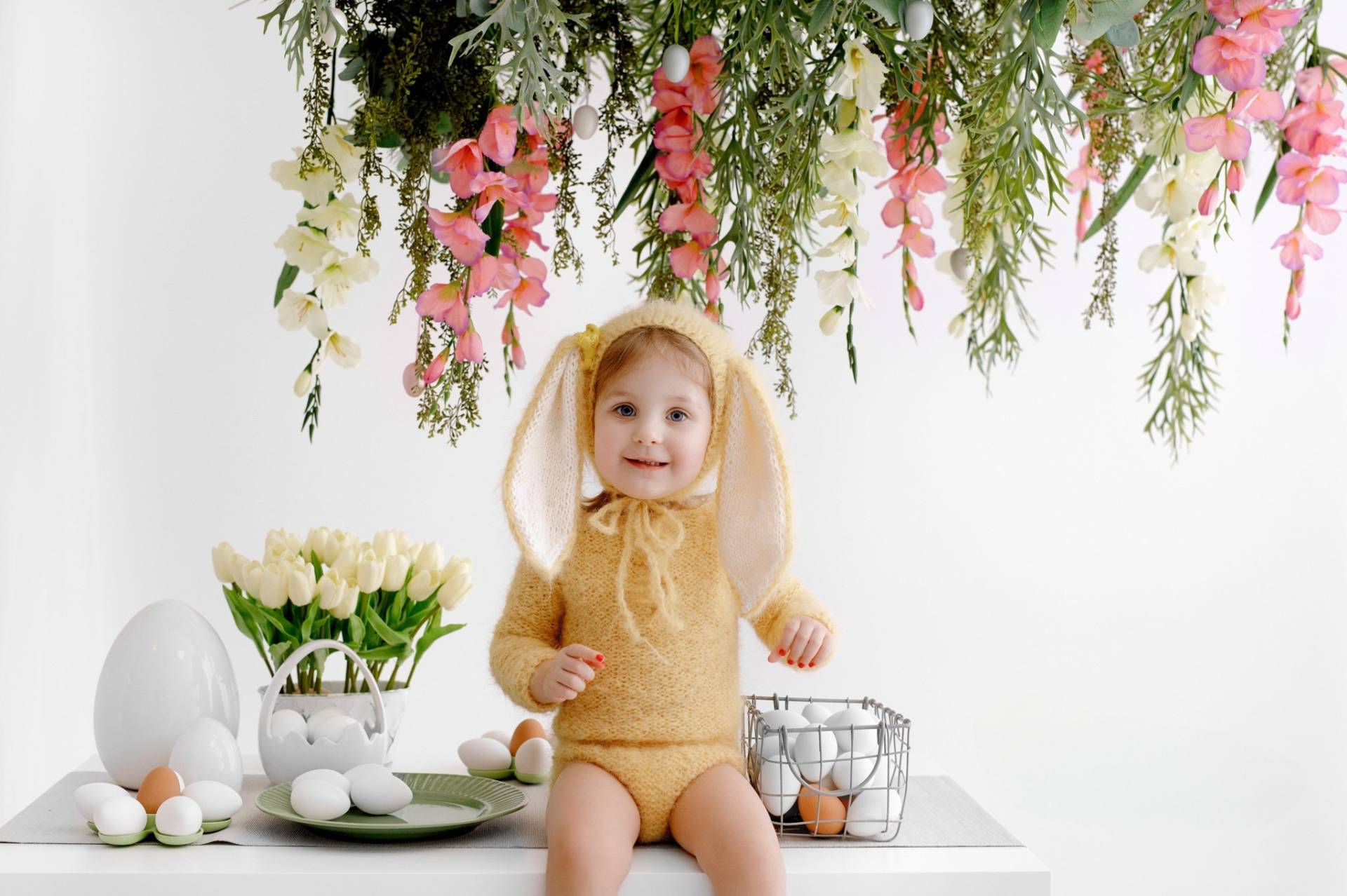 Set Hase - Body Und Mütze Mit Hasenohren, Hasen Set, Miot Ostern Baby Für Ostern, Outfit von teddyshatsworld