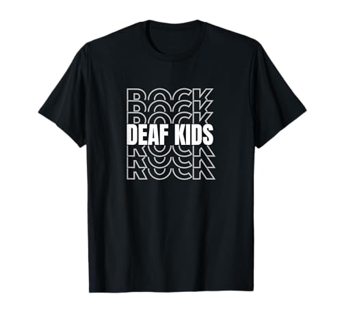 Deaf Kids Rock, ASL, Hörgeschädigtes Geschenk, schwerhörig T-Shirt von teegoodies