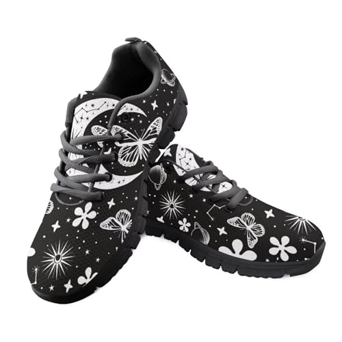 teeinprint Damen-Wanderschuhe, bequeme Schnürschuhe, Tennis-Sneaker, leicht, Schlupfschuhe, Laufschuhe, Outdoor-Schuhe, Butterfly Moon, 38 EU teeinprint Damen-Wanderschuhe, bequeme Schnürschuhe, Tennis-Sneaker, leicht, Schlupfschuhe, Laufschuhe, Outdoor-Schuhe, Butterfly Moon, 38 EU von teeinprint