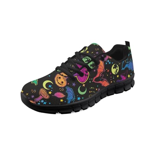 teeinprint Halloween-Wanderschuhe für Damen und Herren, leicht, zum Reinschlüpfen, Laufschuhe, Freizeitschuhe, Arbeitsschuhe, Halloween-Fledermaus-Kürbis, 41 EU teeinprint Halloween-Wanderschuhe für Damen und Herren, leicht, zum Reinschlüpfen, Laufschuhe, Freizeitschuhe, Arbeitsschuhe, Halloween-Fledermaus-Kürbis, 41 EU von teeinprint