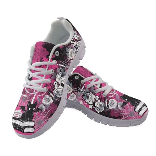 teeinprint Halloween-Wanderschuhe für Damen und Herren, leicht, zum Reinschlüpfen, Laufschuhe, Outdoor-Schuhe, Gothic Cat Rose, 44 EU teeinprint Halloween-Wanderschuhe für Damen und Herren, leicht, zum Reinschlüpfen, Laufschuhe, Outdoor-Schuhe, Gothic Cat Rose, 44 EU von teeinprint