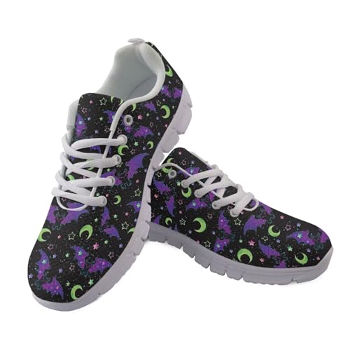 teeinprint Halloween-Wanderschuhe für Damen und Herren, leicht, zum Reinschlüpfen, Laufschuhe, Outdoor-Schuhe, Halloween-Fledermäuse, 42 EU teeinprint Halloween-Wanderschuhe für Damen und Herren, leicht, zum Reinschlüpfen, Laufschuhe, Outdoor-Schuhe, Halloween-Fledermäuse, 42 EU von teeinprint
