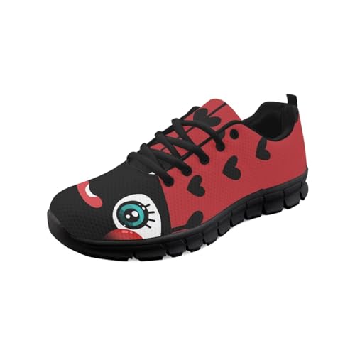 teeinprint Wanderschuhe für Damen, leicht, Schnürung, Laufschuhe, Sneaker, lässig, Schlupfschuhe, Arbeitsschuhe, Cartoon Marienkäfer, 40 EU teeinprint Wanderschuhe für Damen, leicht, Schnürung, Laufschuhe, Sneaker, lässig, Schlupfschuhe, Arbeitsschuhe, Cartoon Marienkäfer, 40 EU von teeinprint