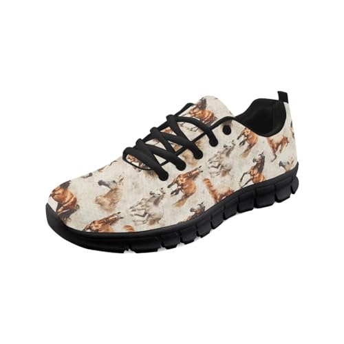 teeinprint Wanderschuhe für Damen, leicht, Schnürung, Laufschuhe, Sneaker, lässig, Schlupfschuhe, Arbeitsschuhe, Mit Pferdemotiv, 42 EU teeinprint Wanderschuhe für Damen, leicht, Schnürung, Laufschuhe, Sneaker, lässig, Schlupfschuhe, Arbeitsschuhe, Mit Pferdemotiv, 42 EU von teeinprint