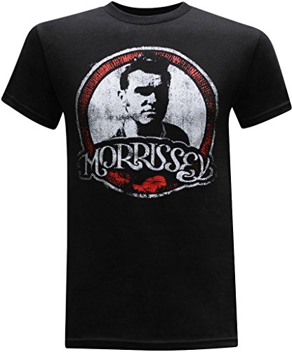 Rock n Roll Herren T-Shirt - The Smiths Morrissey 80s Classic Rock Tees Vintage Band Kurzarm Baumwolle Graphic Shirt, Schwarz, L von tees geek