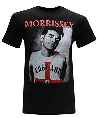 tees geek Morrissey Herren T-Shirt Moz Rock & Roll, Schwarz, L von tees geek
