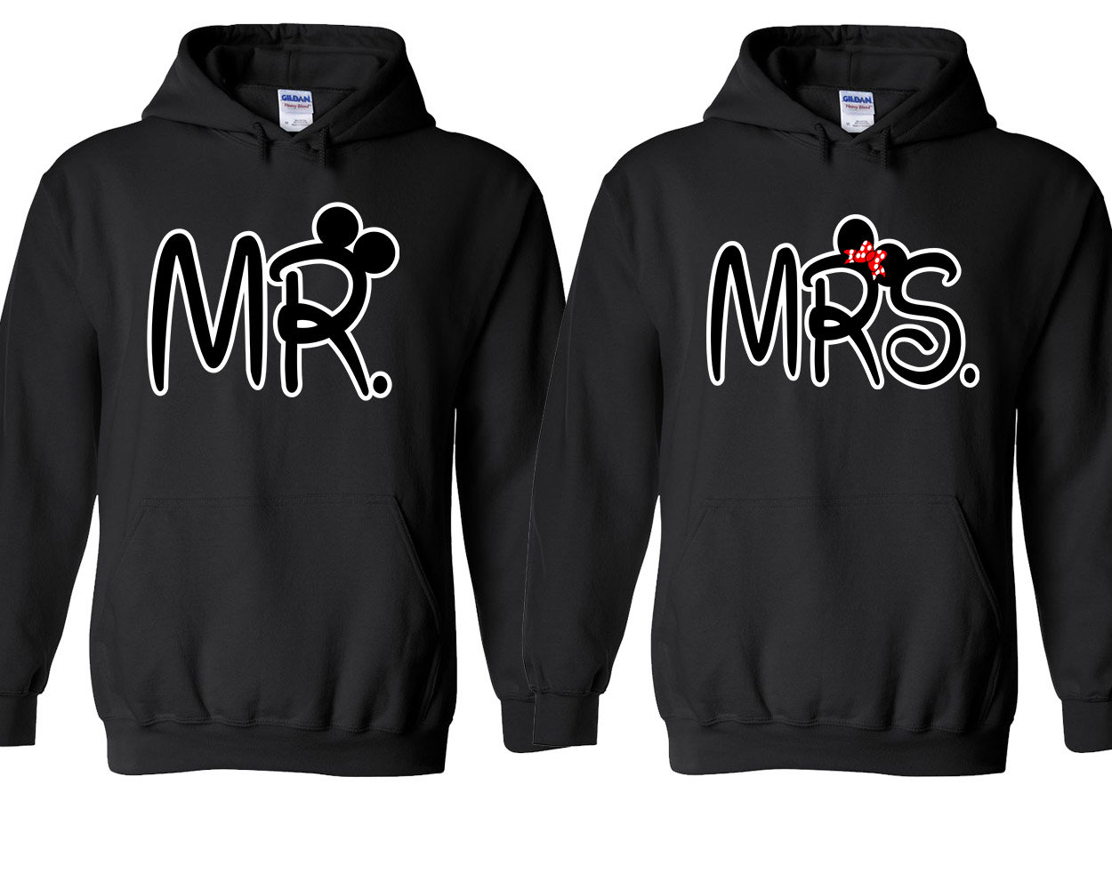 Herr Und Frau Neue Cartoon Paar Passende Hoodie Gebrochen Herz Liebe Sweatshirt Kapuzen von teesbycartoon