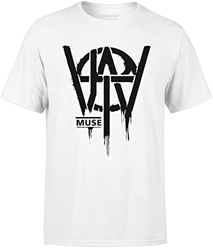 T-Shirt Fan Muse Will of The People New Album Herren Damen Weiß, weiß, XL von teesdeal