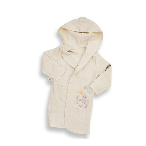 ten little fingers BIO Bademantel aus Musselin- Made by luftabong von ten little fingers