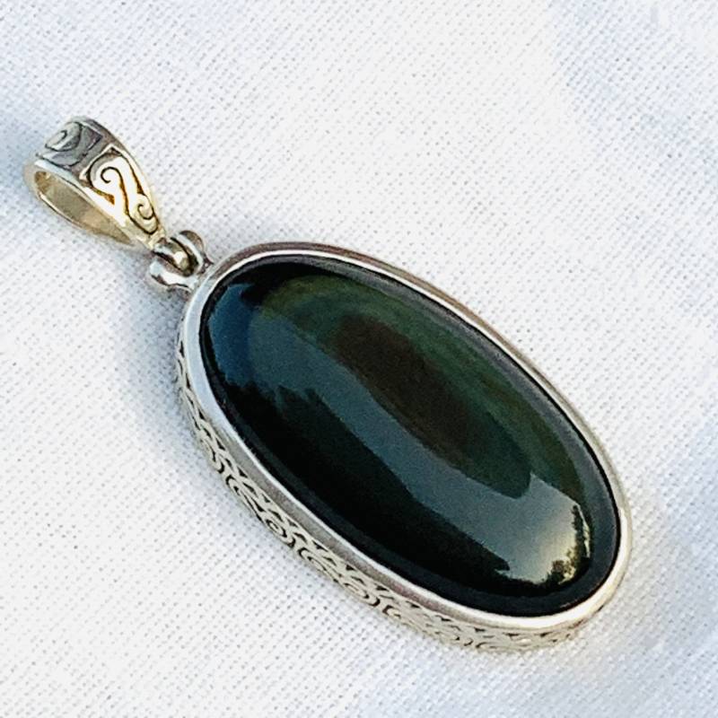 Großer Anhänger Regenbogen-Obsidian von tendenceByAngela