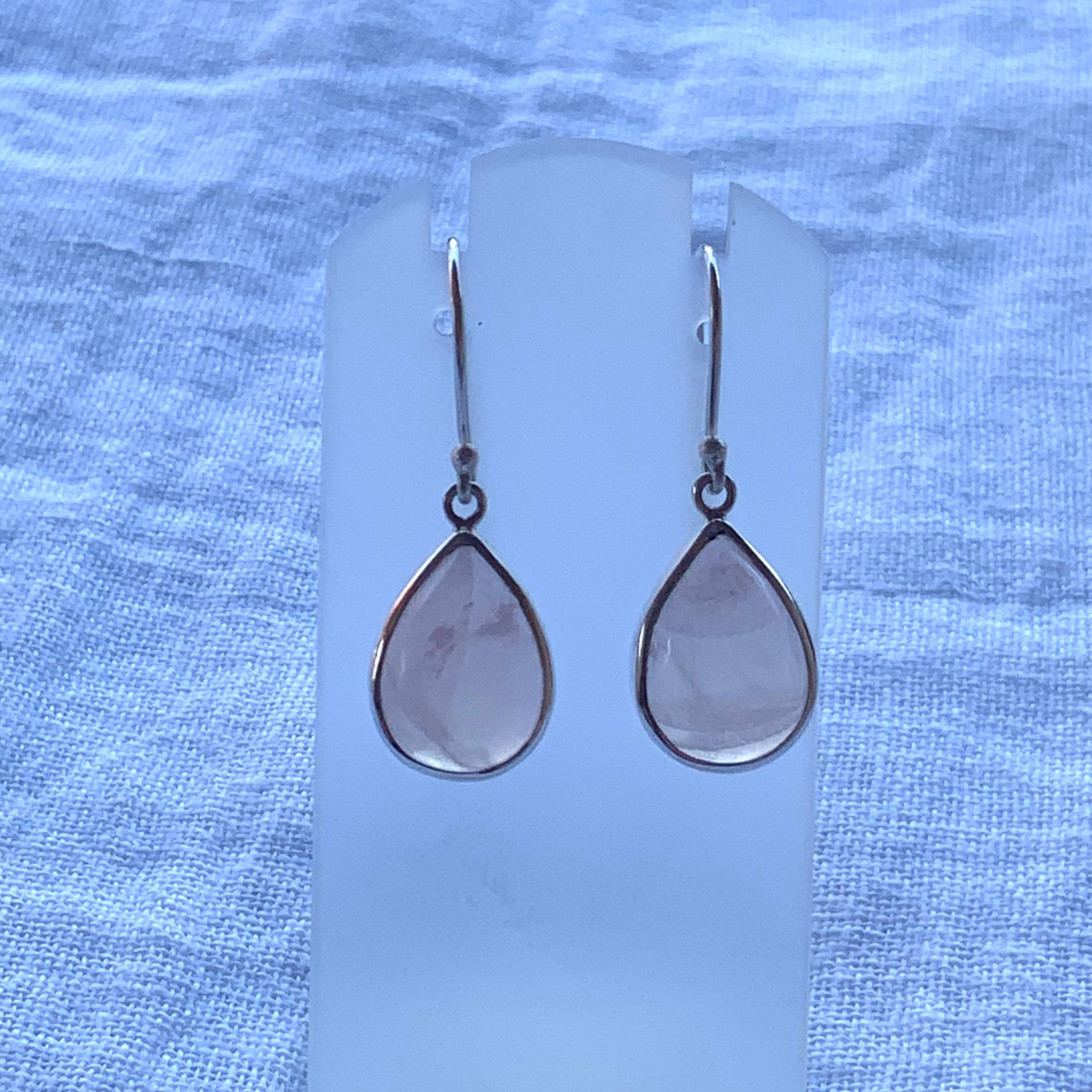 Ohrringe Rosenquarz, 925Er Silber Ohrringe Rosenquarz, 925Er Silber von tendenceByAngela