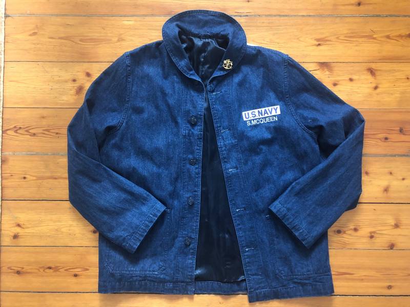 Reproduktion Einer Us Navy Jeansjacke - Gewidmet Stevemcqueen von tentenTN