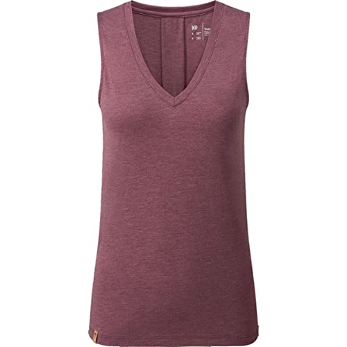 tentree Womens Treeblend V-Neck Tank, L, Crushed Berry von tentree