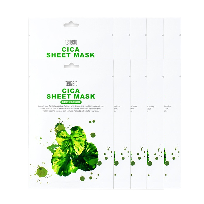 tenzero - Cica Sheet Mask - 10ea Set von tenzero