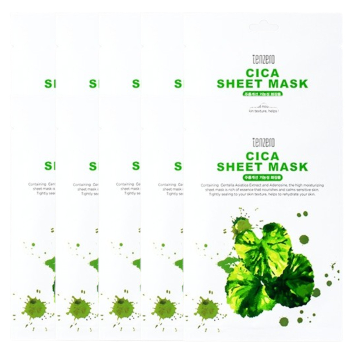 tenzero - Cica Sheet Mask - 10pc Set tenzero - Cica Sheet Mask - 10pc Set von tenzero