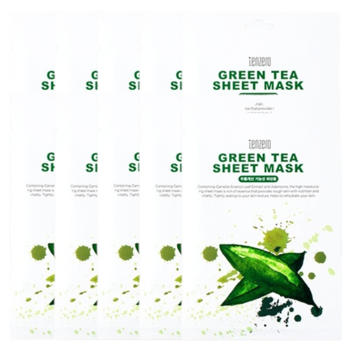 tenzero - Green Tea Sheet Mask - 10pc Set tenzero - Green Tea Sheet Mask - 10pc Set von tenzero