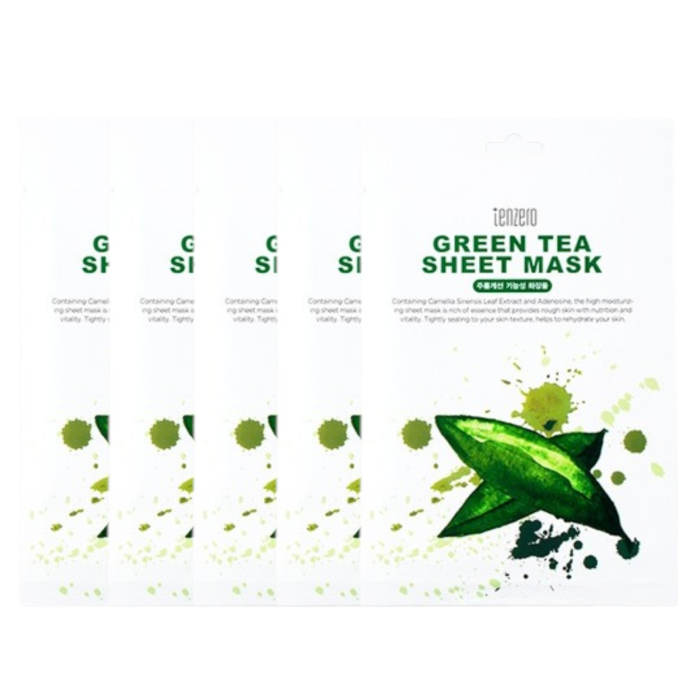 tenzero - Green Tea Sheet Mask - 5pc Set tenzero - Green Tea Sheet Mask - 5pc Set von tenzero