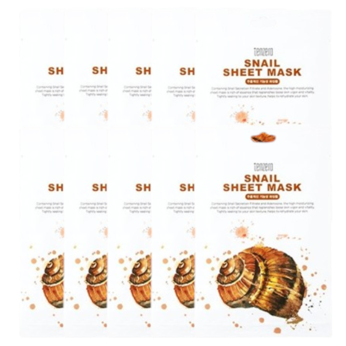 tenzero - Snail Sheet Mask (10ea) Set von tenzero