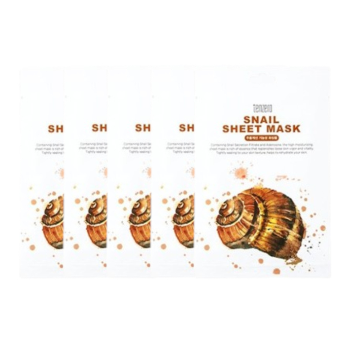 tenzero - Snail Sheet Mask (5ea) Set von tenzero