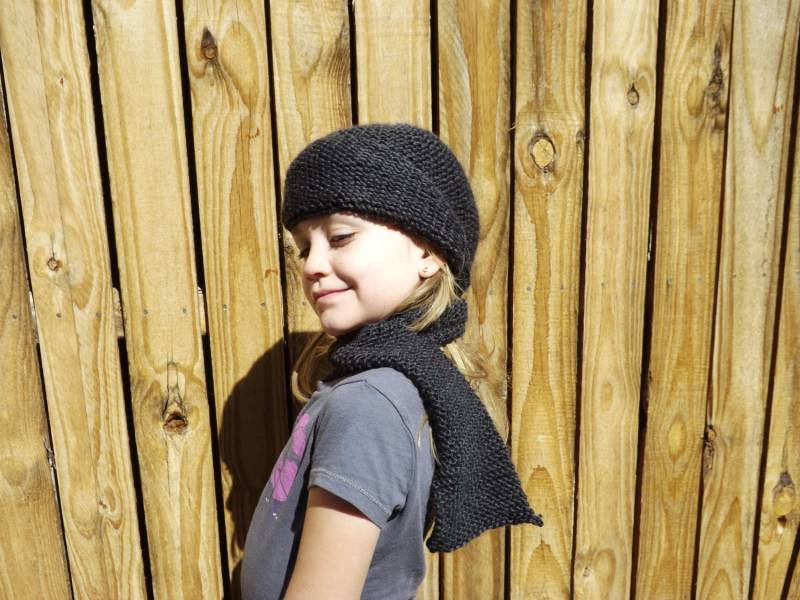 Kinder Balaklava Und Schal Stück Kohle Grau von teresab4332