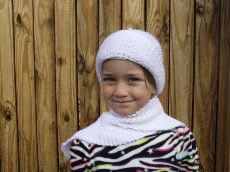 Kinder Balaklava Und Schal Stück Weiß von teresab4332