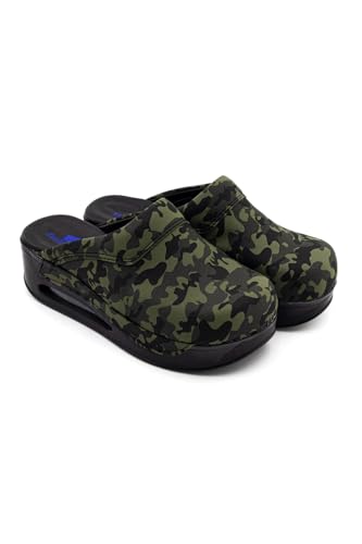 Terlik Sabo Air ST201 Max Leder Clogs Mules Hausschuhe Sabot Schuhe, Damen, Grüne Tarnung, EU 41 Terlik Sabo Air ST201 Max Leder Clogs Mules Hausschuhe Sabot Schuhe, Damen, Grüne Tarnung, EU 41 von terlik sabo ortopedik terlik
