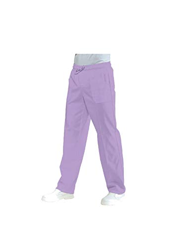 tessile astorino Kochhose mit Gummizug – Herren und Damen – Kochhose lila – Trikot für Küche und Restaurant – Made in Italy, Violett L von tessile astorino