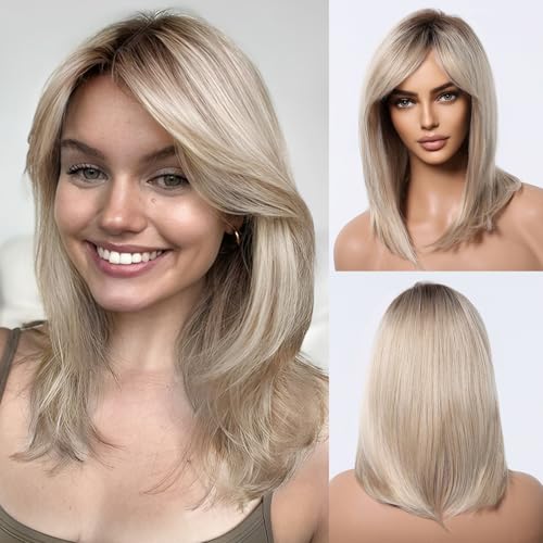 testar Blonde Bob PerÜCke Mit Pony Kurze Geschichtete Ombre BlondhaarperÜCken FÜR Frauen Gerade PerÜCke Mit Dunklen Wurzeln 14 Zoll Lange Synthetische PerÜCken FÜR Den Täglichen Party Gebrauch testar Blonde Bob PerÜCke Mit Pony Kurze Geschichtete Ombre BlondhaarperÜCken FÜR Frauen Gerade PerÜCke Mit Dunklen Wurzeln 14 Zoll Lange Synthetische PerÜCken FÜR Den Täglichen Party Gebrauch von testar