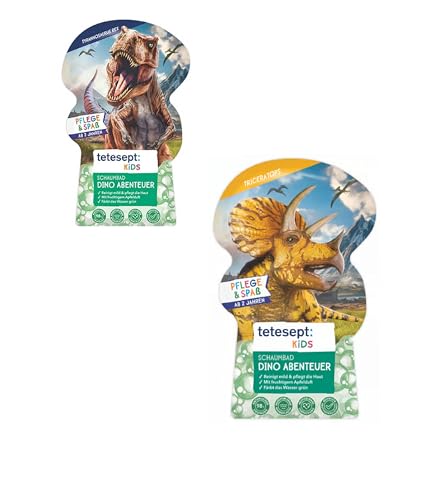 tetesept Kinder Badespaß Schaumbad T-Rex World, 40 ml Badezusatz von tetesept