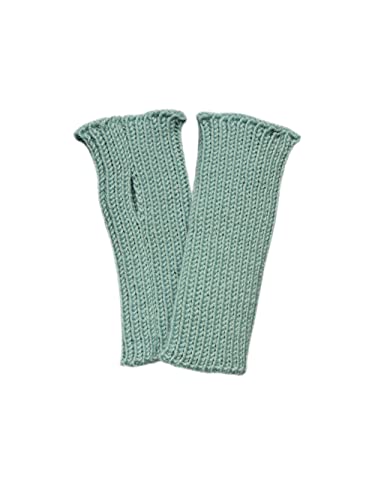 100% Merinowolle Baby Kleinkind Armstulpen Strick Fäustlinge Gr. 1-2 Jahre, lichtgrün von tevirP