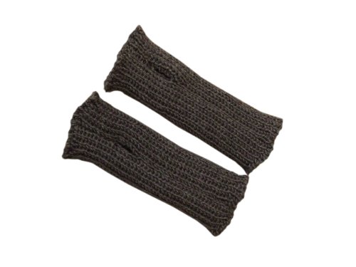 100% Merinowolle Baby Kleinkind Armstulpen Strick Fäustlinge Gr. 5-6 Jahre, dunkelgrau von tevirP