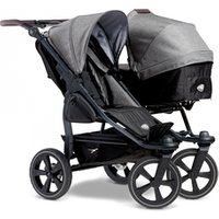 tfk Geschwisterwagen Duo 2 mit Luftkammer-Set Premium Grau von tfk