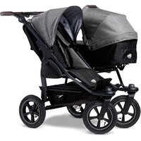 tfk Geschwisterwagen Duo 2 mit Luftrad-Set Premium Grau von tfk