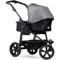 tfk Kombikinderwagen Mono 2 mit Luftkammer Radset premium grau von tfk