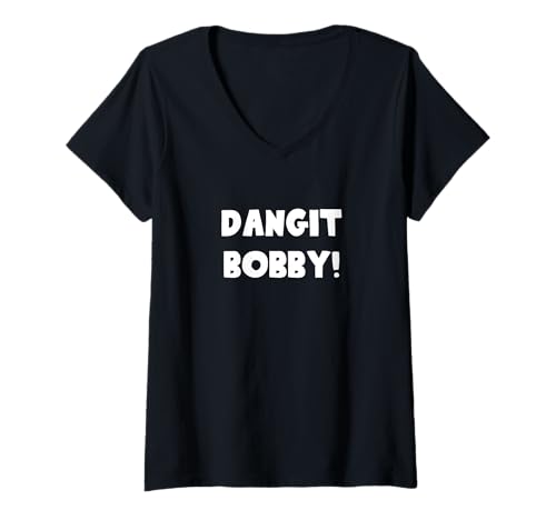 Damen VerDAMMTER BOBBY T-Shirt mit V-Ausschnitt Damen VerDAMMTER BOBBY T-Shirt mit V-Ausschnitt von that boy ain't right bobby