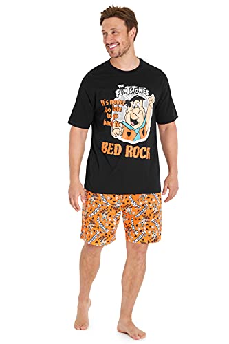 the flintstones Schlafanzug Herren Kurz, Pyjama Herren, Fred Feuerstein Geschenke für Männer (M, Mehrfarbig) von the flintstones